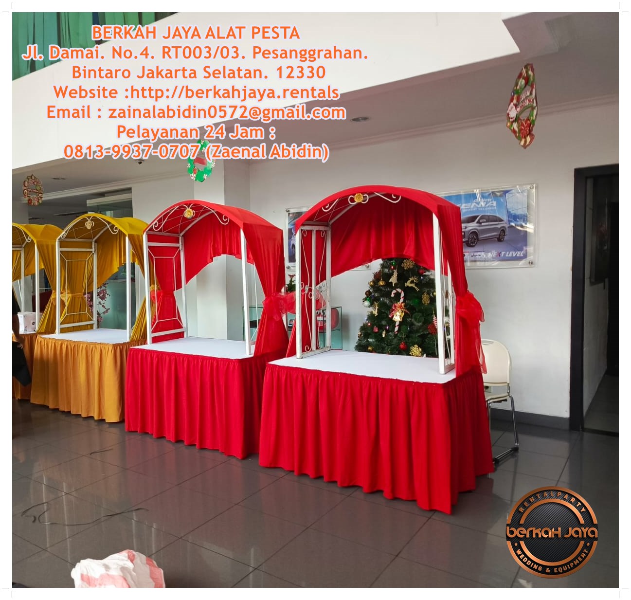 Sewa Meja Gubukan Stand Makanan Acara Halal Bihalal 2025 Area Jabodetabek