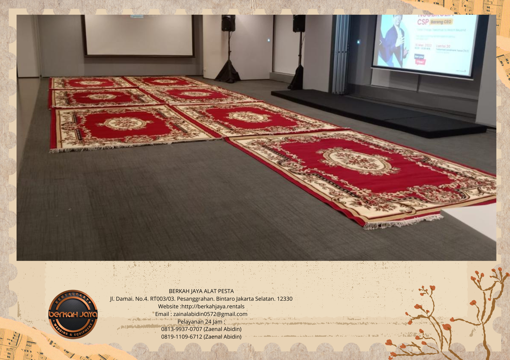 Jasa Sewa Karpet Permadani Turkey Di Daerah Depok Kualitas Bersih