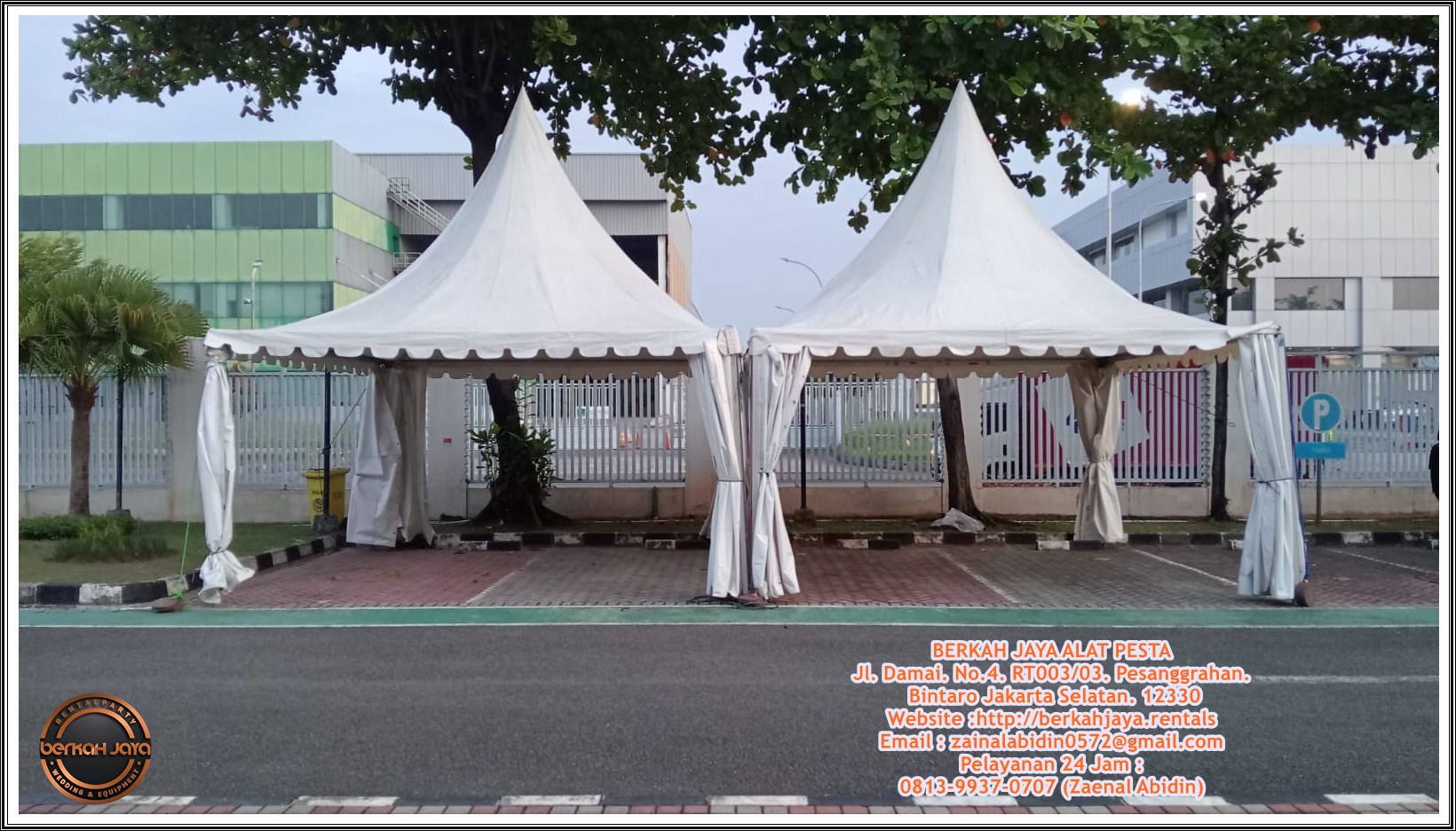 Sewa Tenda Kerucut Putih Di Area Jakarta Selatan Beragam Ukuran