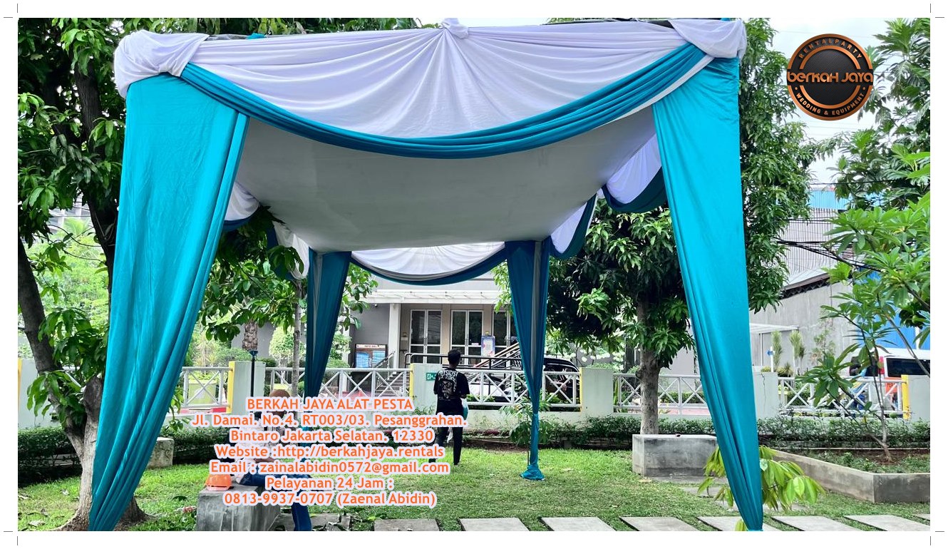 Sewa Tenda Dekorasi Poni Rumbai Dan Plafon Putih Di Jakarta Selatan