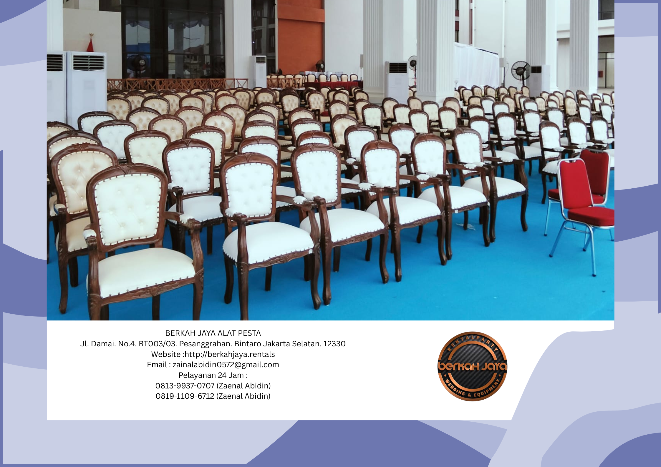 Sewa Kursi VIP Kayu Di Area Jakarta Pusat Fast Respon