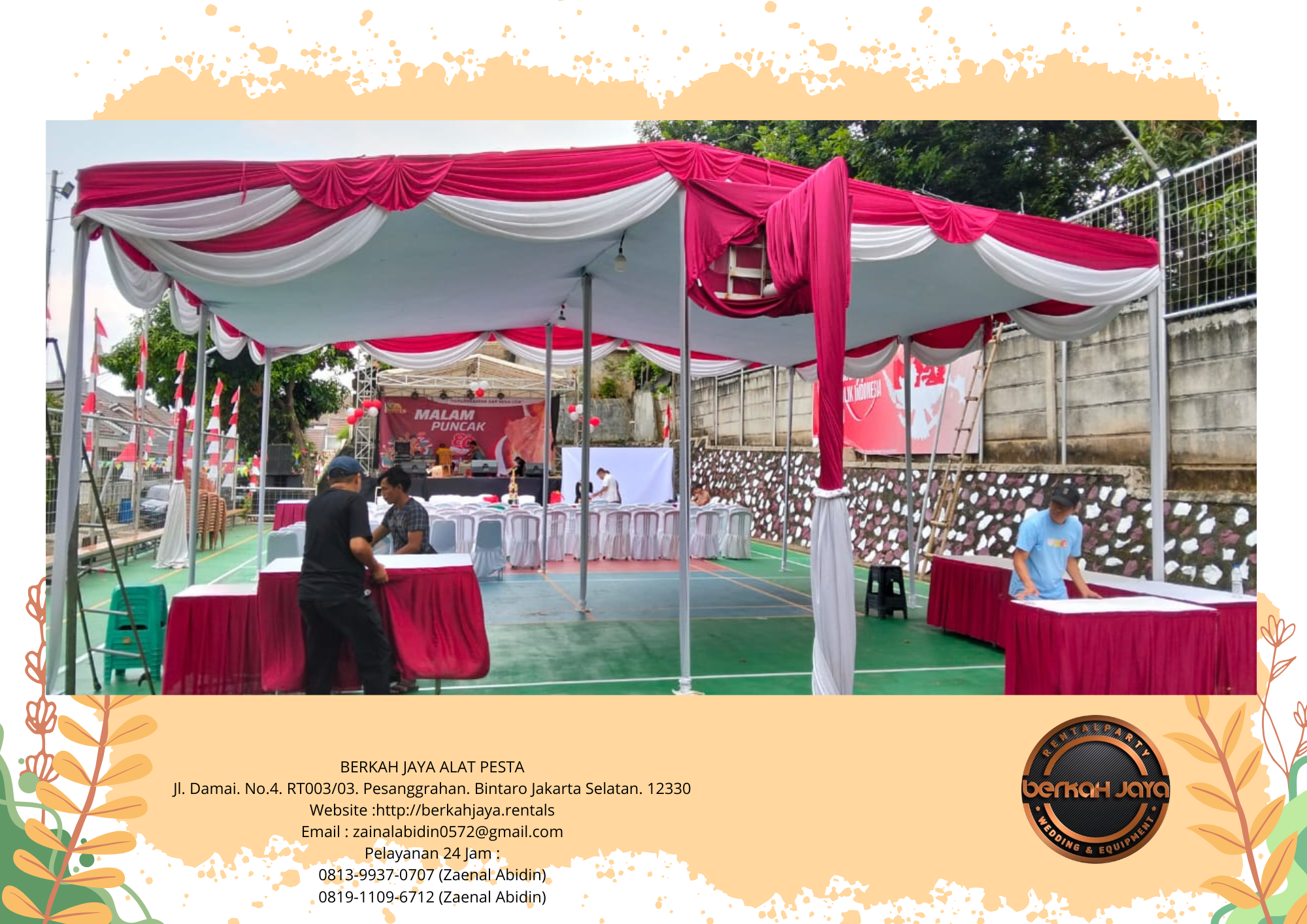 Sewa Tenda Plafon Event Gerbang Tol Semanggi Jakarta