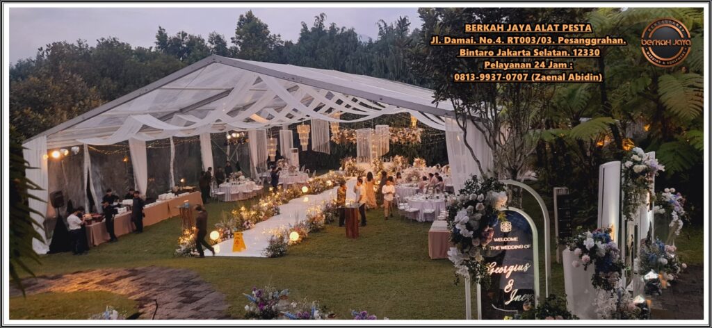 Sewa Tenda Roder Pernikahan Bintaro Pesanggrahan Jakarta Selatan