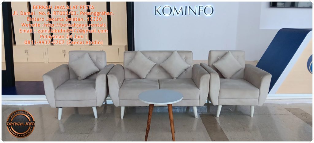Sewa Sofa Type Scandinavian Set Meja Dirmy Area Jakarta Selatan