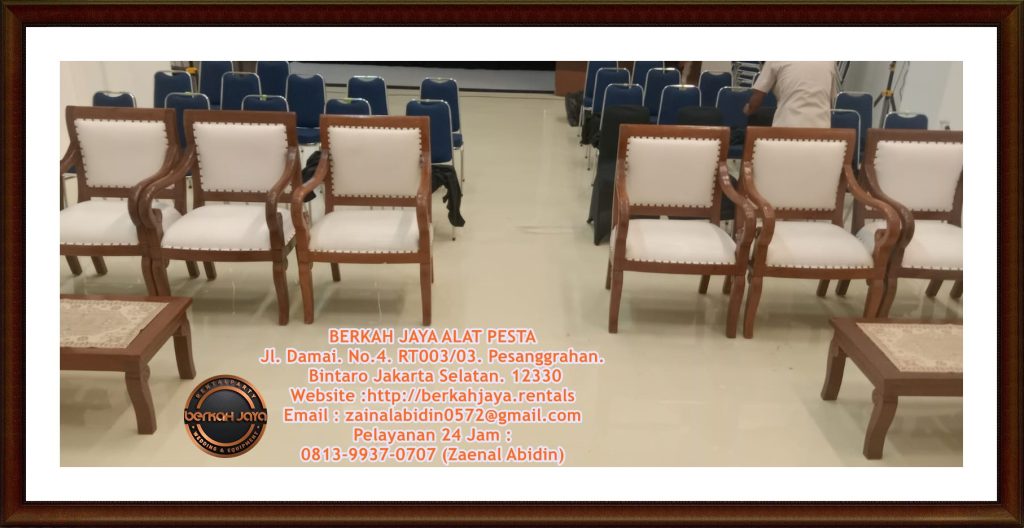 Jasa Sewa Kursi Kayu VIP Buatan Jepara Di Jakarta Selatan