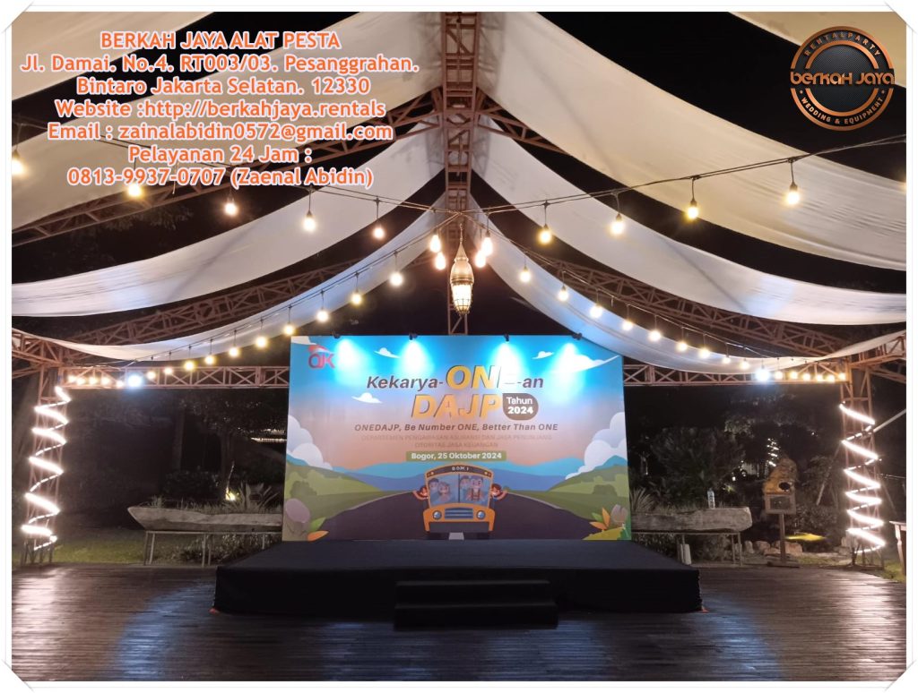 Menyewakan Backdrop Kotak Dan Panggung Indoor Event Hambalang Bogor