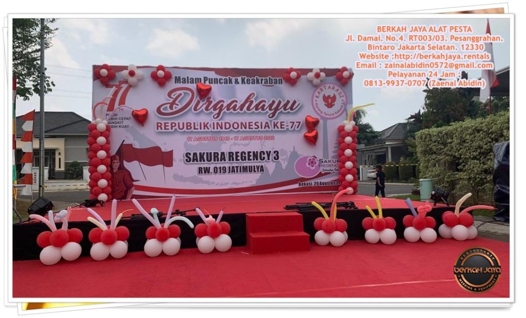 Sewa Panggung Set Karpet Merah Area Jakarta Selatan