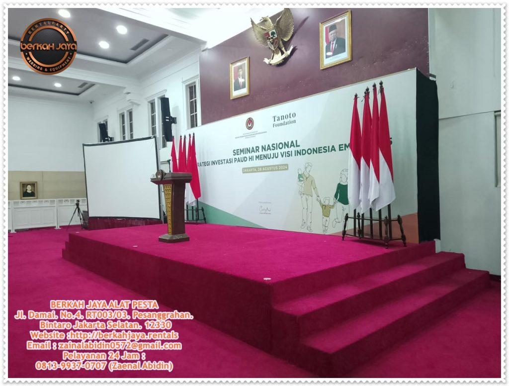 Sewa Panggung Set Karpet Merah Area Jakarta Selatan