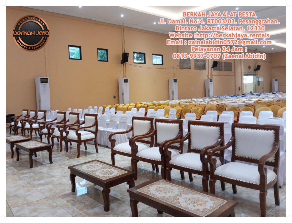 Jasa Penyewaan Kursi VIP Kayu Event Daerah Cikarang Promo Akhir Tahun