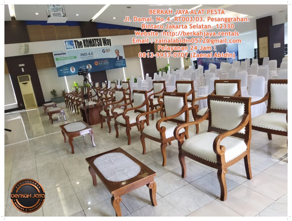 Jasa Penyewaan Kursi VIP Kayu Event Daerah Cikarang Promo Akhir Tahun