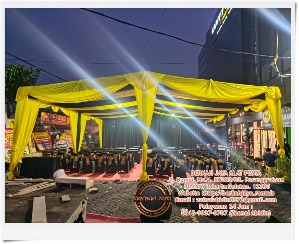 Sewa Tenda Dekor Kain Serut Area Setiabudi Jakarta Selatan