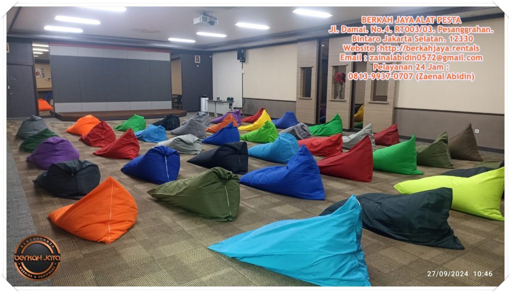 Pusat Penyewaan Bean Bag Bantalan Duduk Santai Daerah Jakarta Promo Akhir Tahun