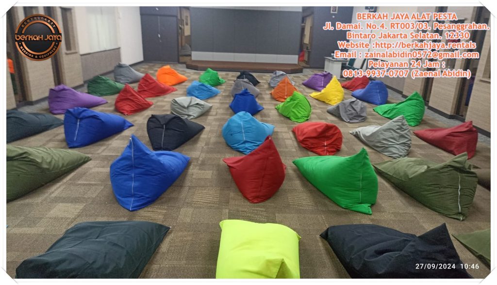 Pusat Penyewaan Bean Bag Bantalan Duduk Santai Daerah Jakarta Promo Akhir Tahun