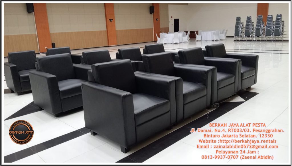 Sewa Sofa Hitam Dan Putih Type Single Di Jakarta Selatan Elegan Nyaman Dan Harga Terbaik