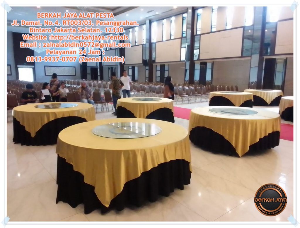 Sewa Meja Bulat Dealing Area Jakarta Pekan Raya Ramadhan 2025