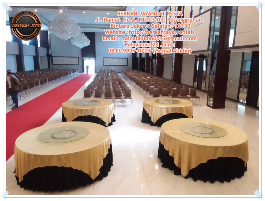 Sewa Meja Bulat Dealing Area Jakarta Pekan Raya Ramadhan 2025