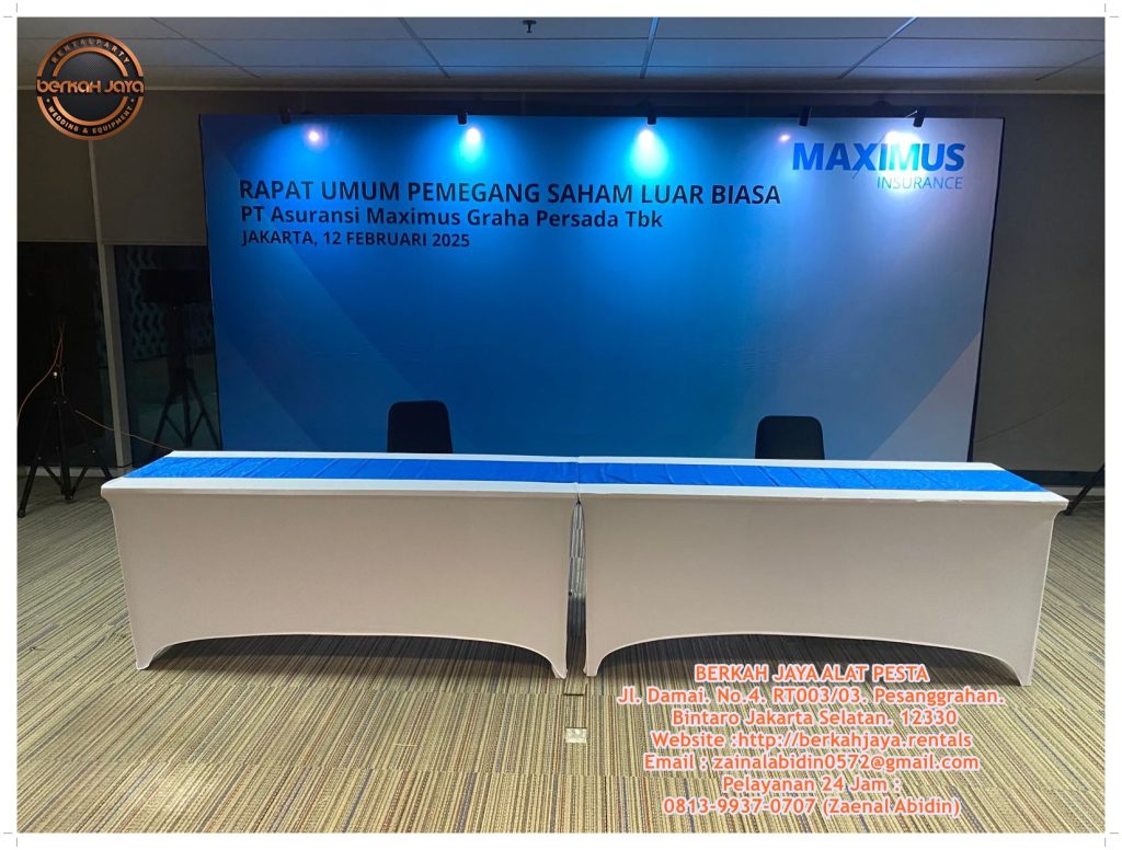 Rental Meja Type IBM Aneka Warna Dan Model Cover Di Jakarta