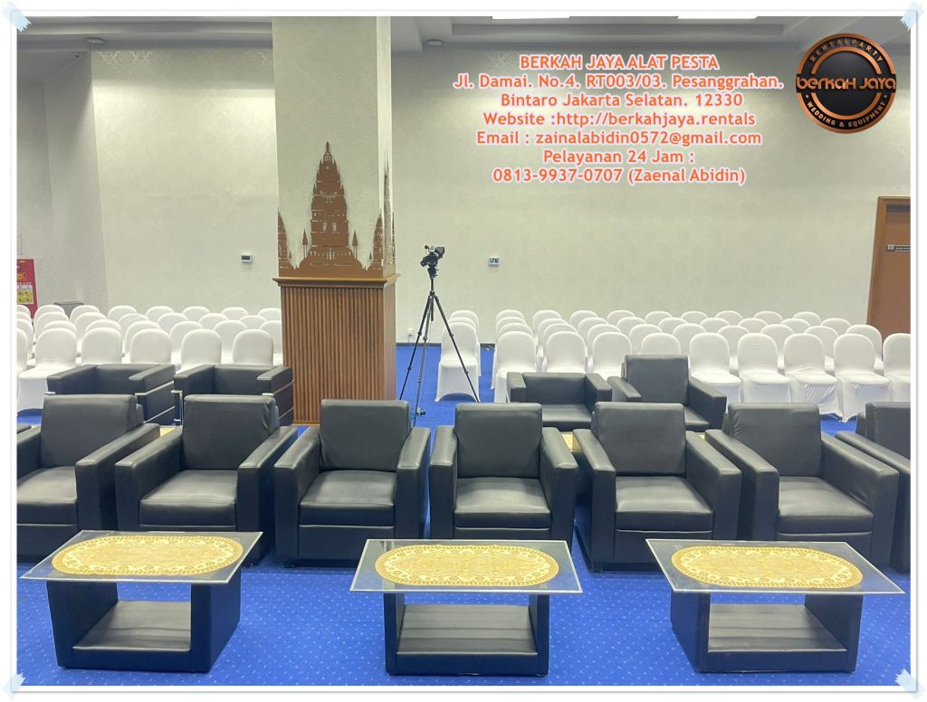 Jasa Sewa Sofa Minimalis Kotak Type Single Hitam Dan Putih Jakarta