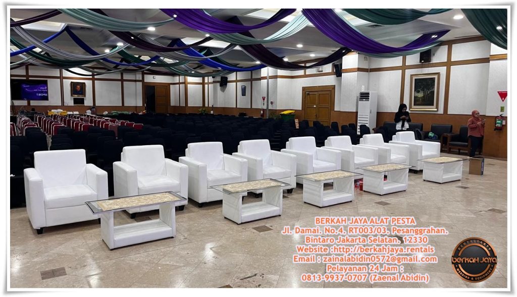 Jasa Sewa Sofa Minimalis Kotak Type Single Hitam Dan Putih Jakarta