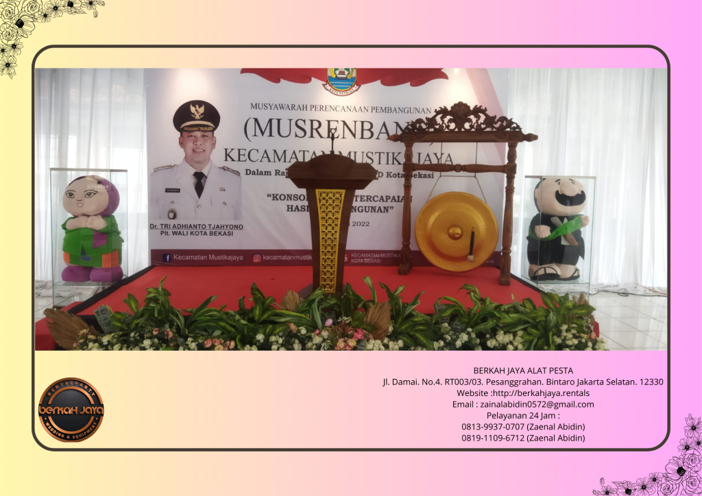 Sewa Gong Peresmian Tiang Ukir Di Area Jakarta Selatan
