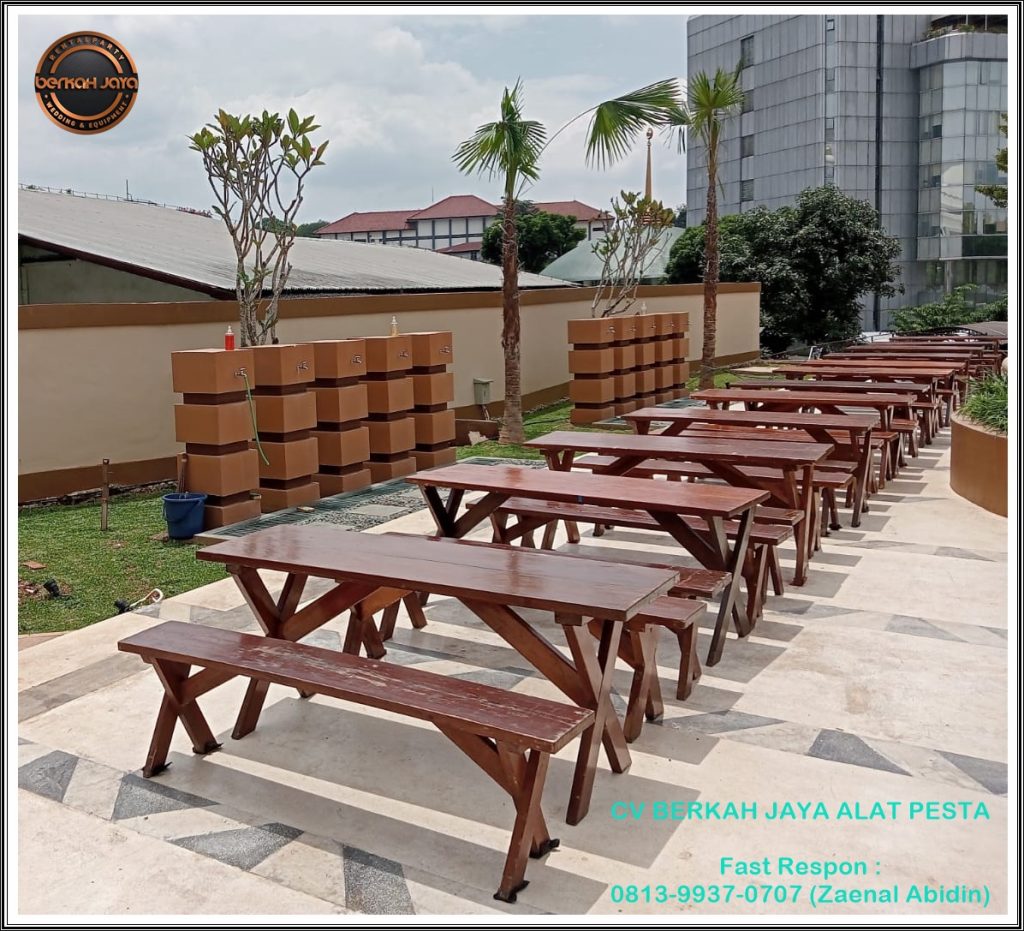 Sewa Meja Kursi Taman Kayu Di Jakarta Timur Harga Terjangkau Murah