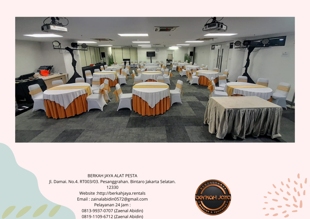 Rental Meja Bundar Aneka Model Cover Terbaru Di Jakarta Selatan