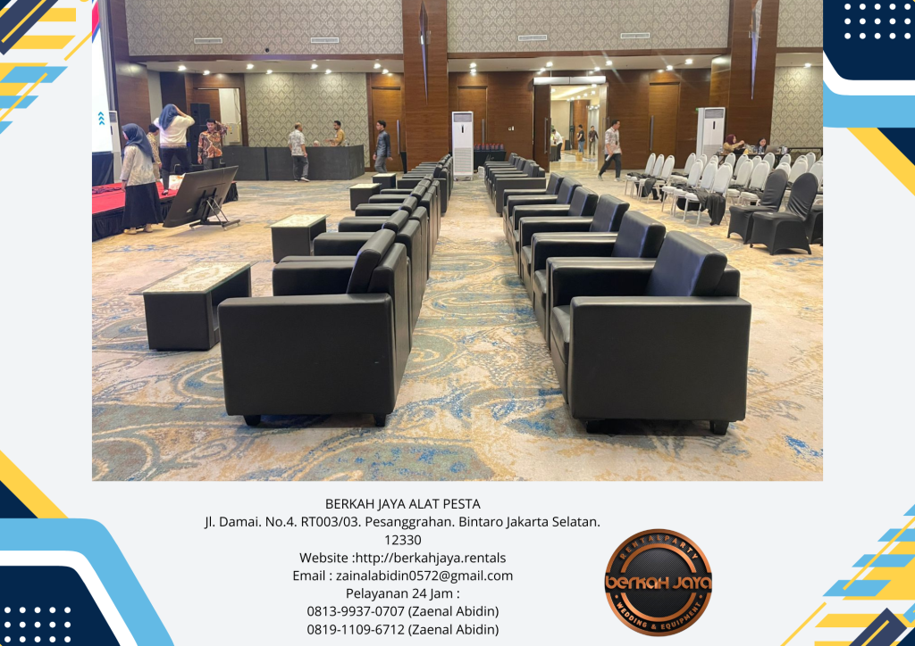 Rental Sofa Hitam Di Area Jakarta Selatan Respon Cepat
