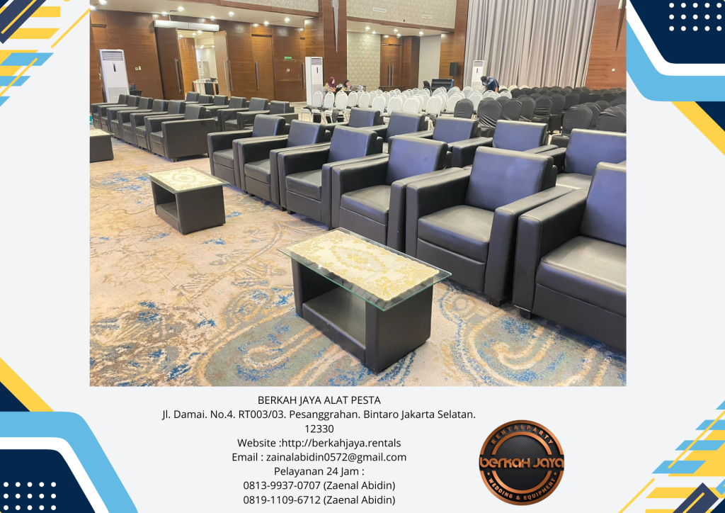 Rental Sofa Hitam Di Area Jakarta Selatan Respon Cepat