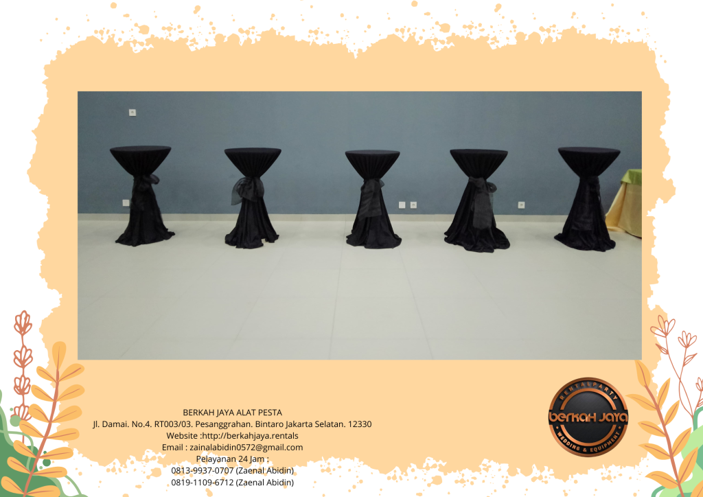 Sewa Barstool Silinder Lengkap Cover Di Area Jakarta Utara Harga Murah