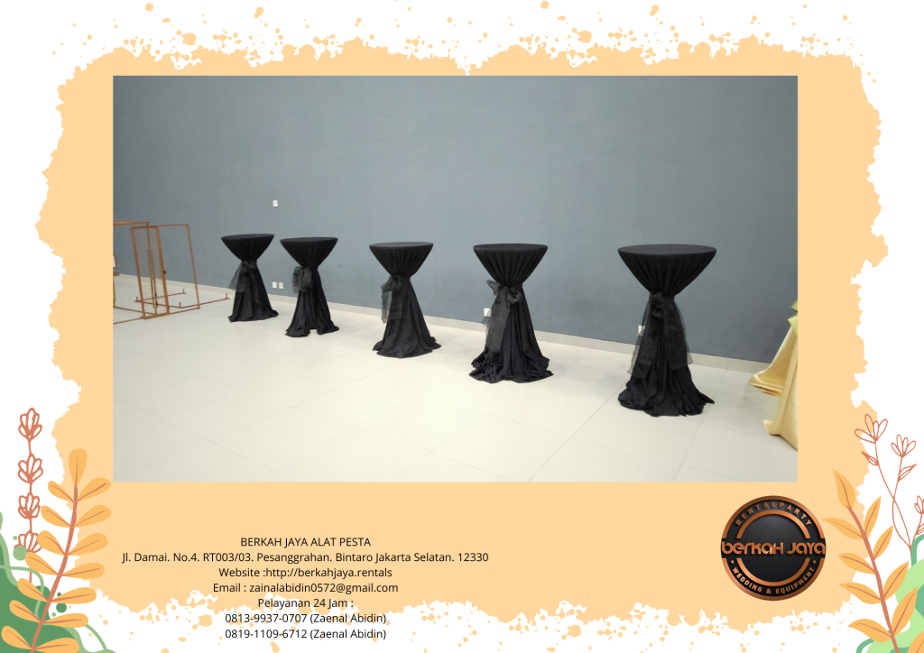 Sewa Barstool Silinder Lengkap Cover Di Area Jakarta Utara Harga Murah
