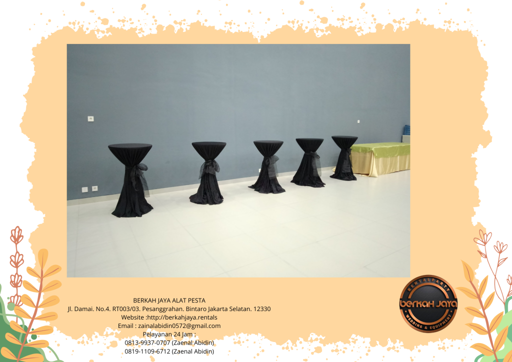 Sewa Barstool Silinder Lengkap Cover Di Area Jakarta Utara Harga Murah