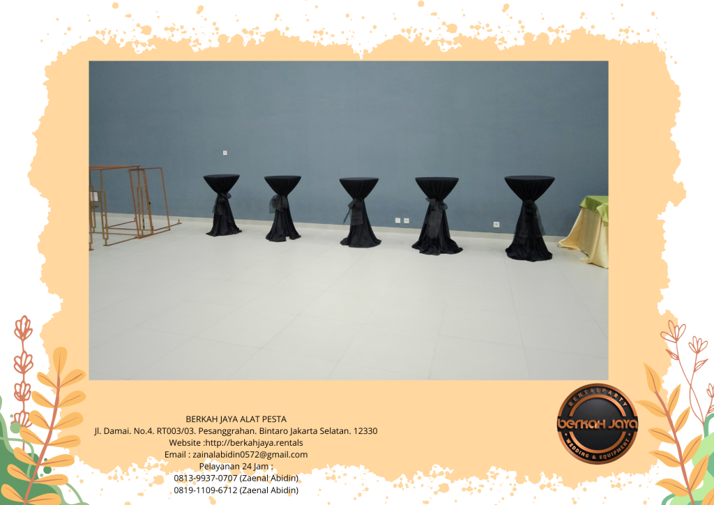 Sewa Barstool Silinder Lengkap Cover Di Area Jakarta Utara Harga Murah