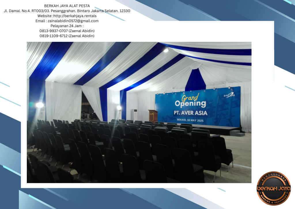 Sewa Kursi Meja Tenda Panggung Dan Backdrop Di Jakarta Selatan