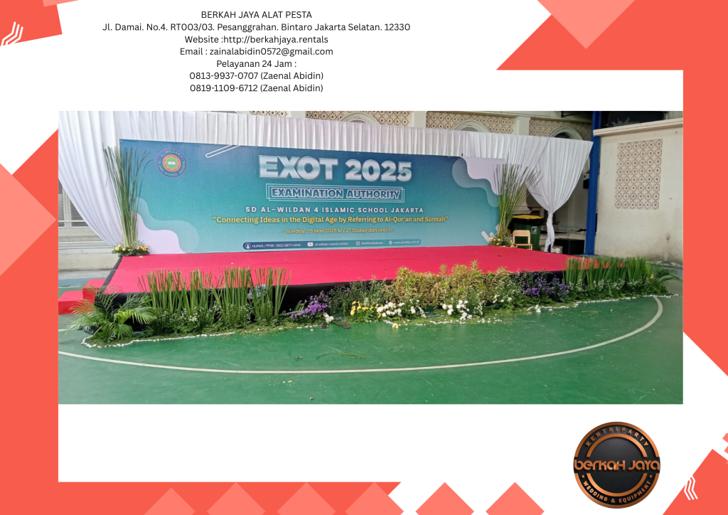 Sewa Panggung Tirai Putih Dan Backdrop Di Jakarta Selatan