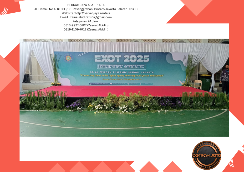 Sewa Panggung Tirai Putih Dan Backdrop Di Jakarta Selatan