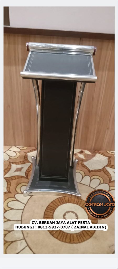 Sewa Podium Kaki Stainless Type Acrylic VIP Jakarta Selatan