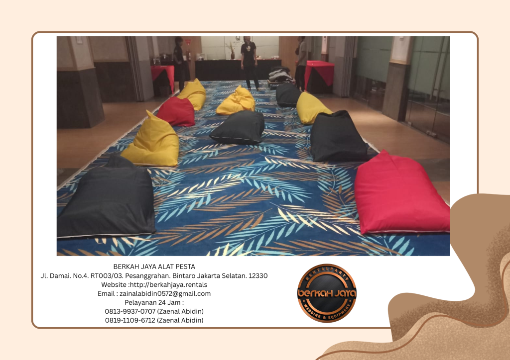 Jasa Rental Bean Bag Perahu Atau Kerucut Di Area Jakarta