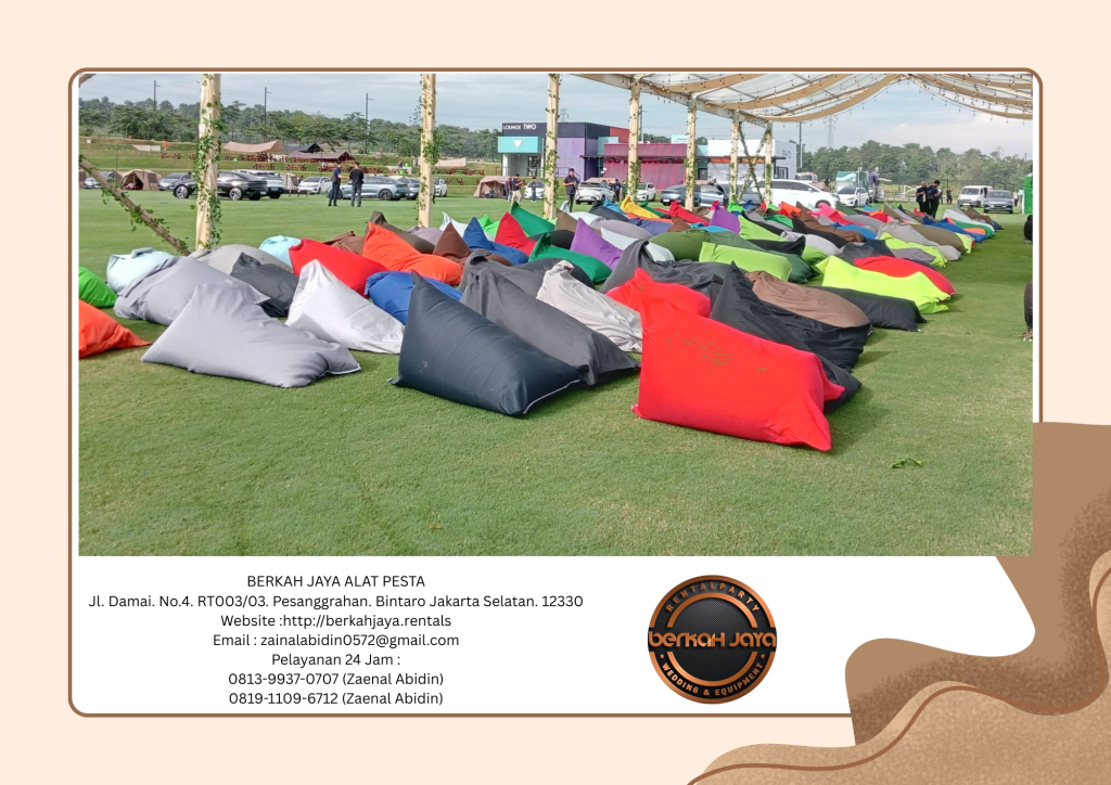 Jasa Rental Bean Bag Perahu Atau Kerucut Di Area Jakarta