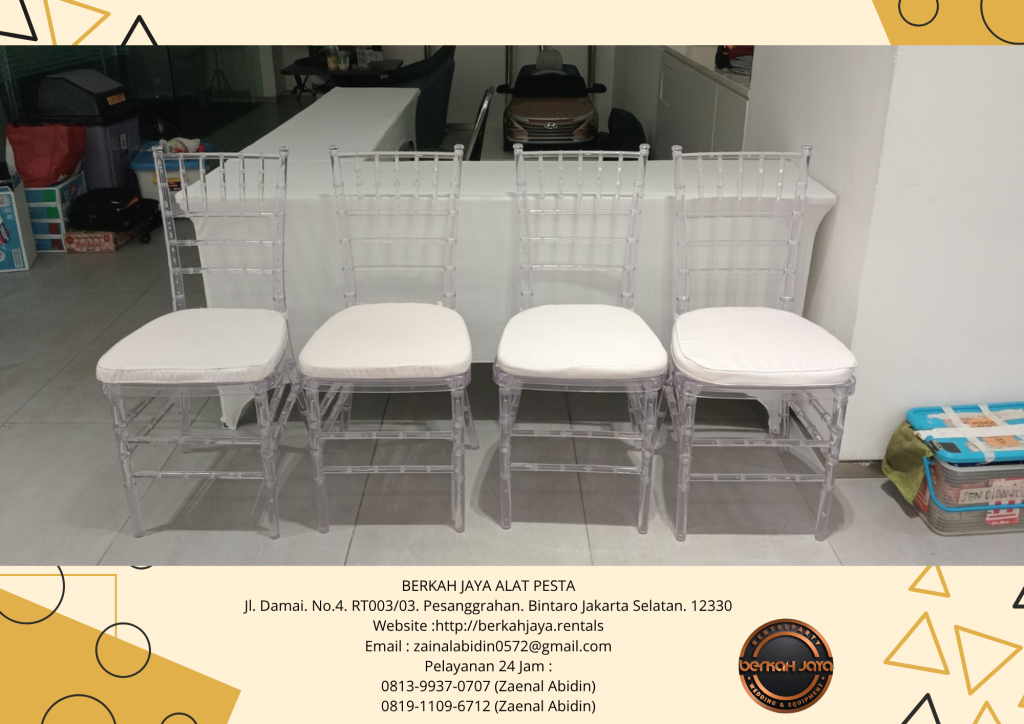 Jasa Sewa Kursi Tiffany Acrylic Di Area Jakarta Barat Model Elegan