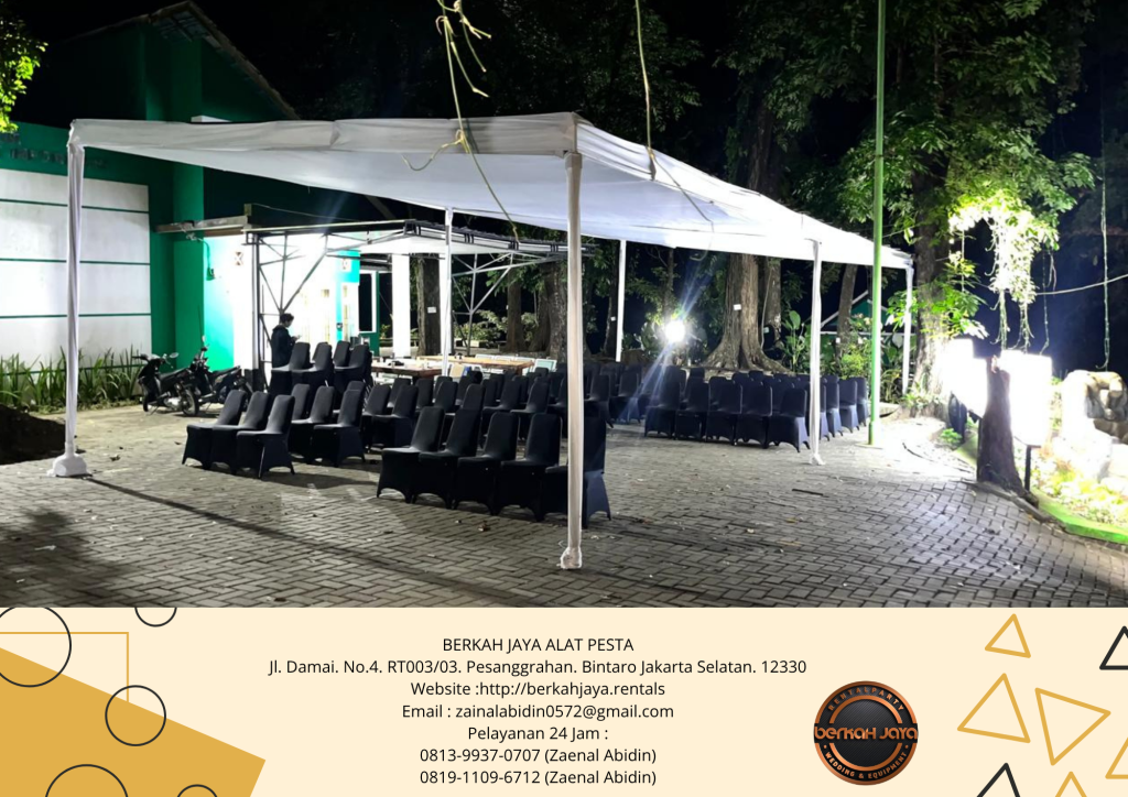 Pusat Sewa Tenda Atap Plafon Kain Putih Di Jakarta Selatan