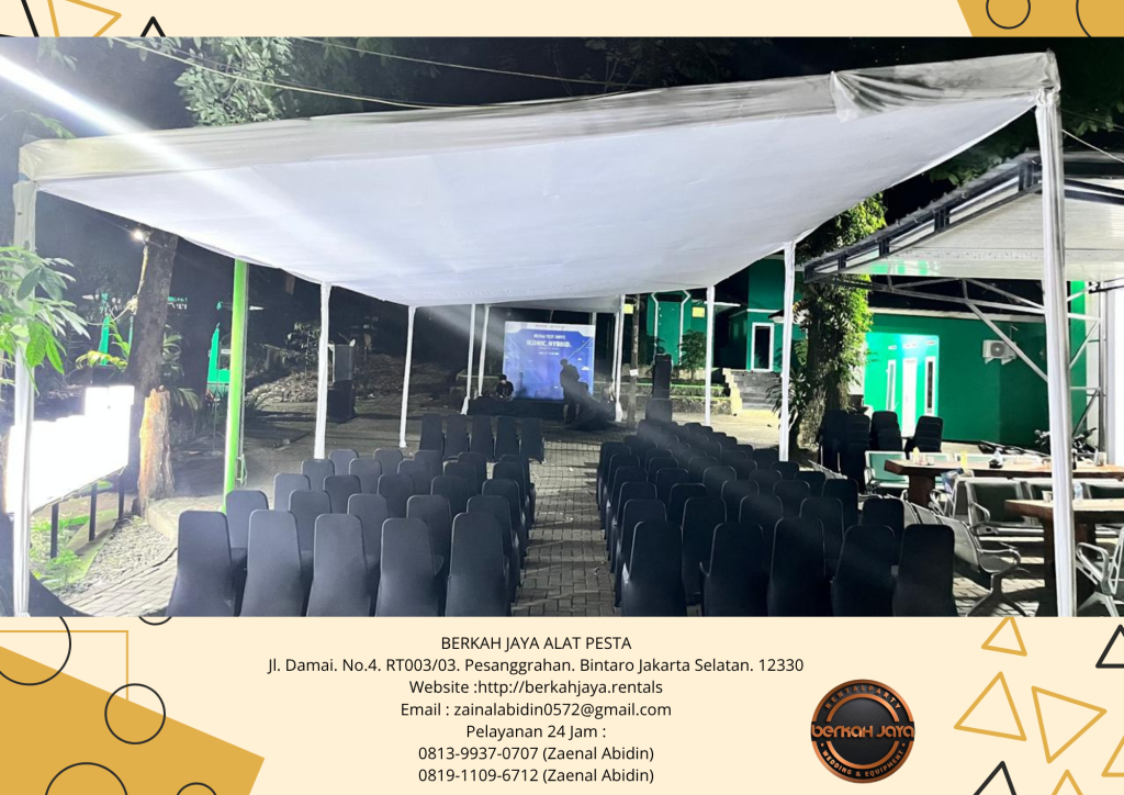 Pusat Sewa Tenda Atap Plafon Kain Putih Di Jakarta Selatan