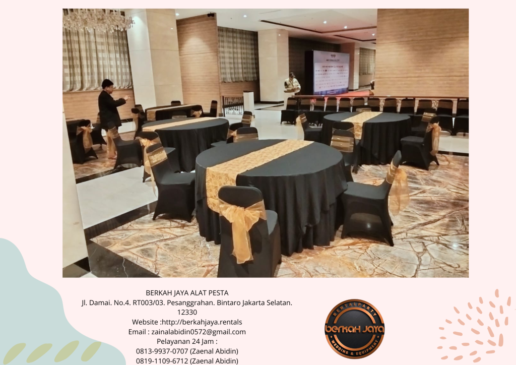 Rental Meja Dan Kursi Cover Aneka Warna Dan Model Di Jakarta