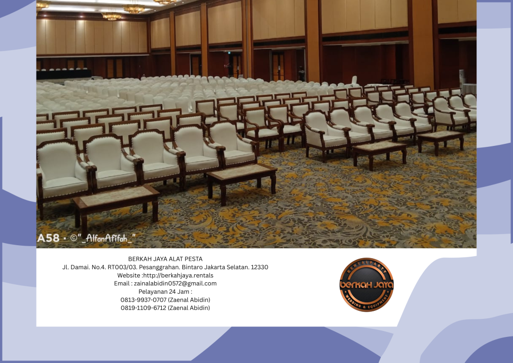 Sewa Kursi VIP Kayu Di Area Jakarta Pusat Fast Respon