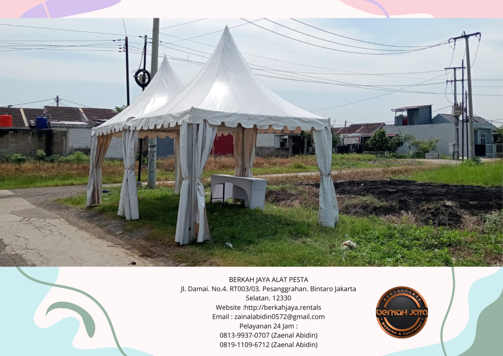 Sewa Tenda Kerucut Dan Tenda Bazar Cafe Di Jakarta
