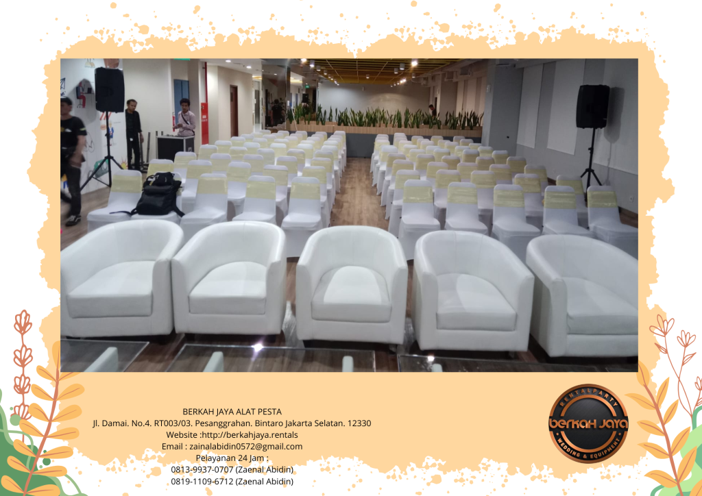Jasa Rental Sofa Oval Putih VIP Di Jakarta Selatan Pelayanan Terbaik
