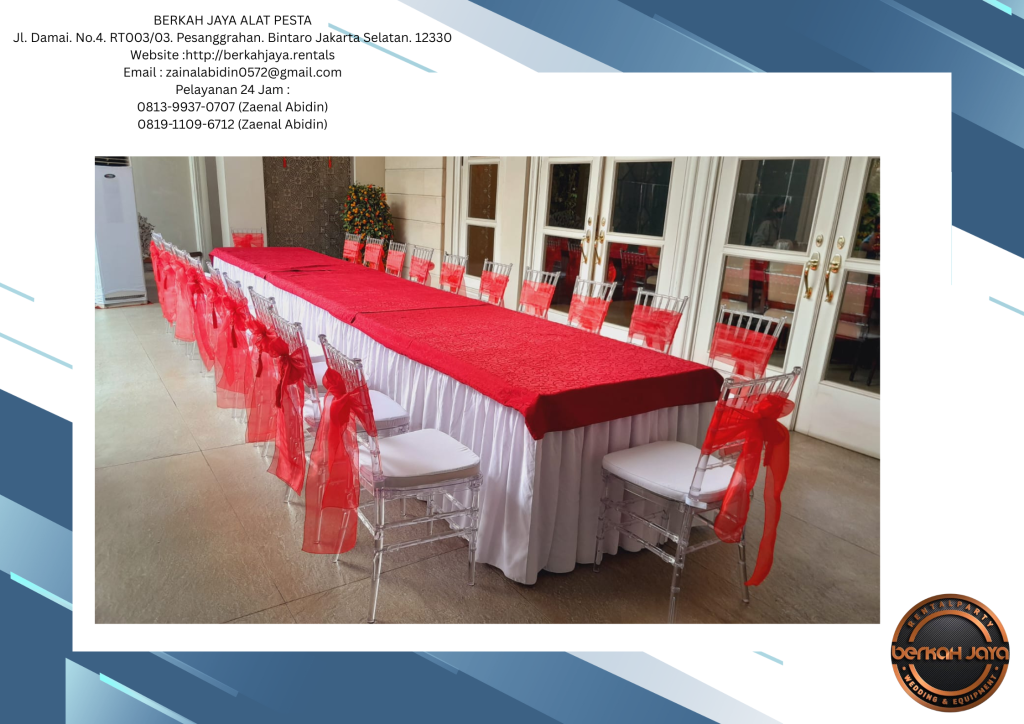 Jasa Sewa Kursi Tiffany Acrylic Elegan Di Area Jakarta Barat