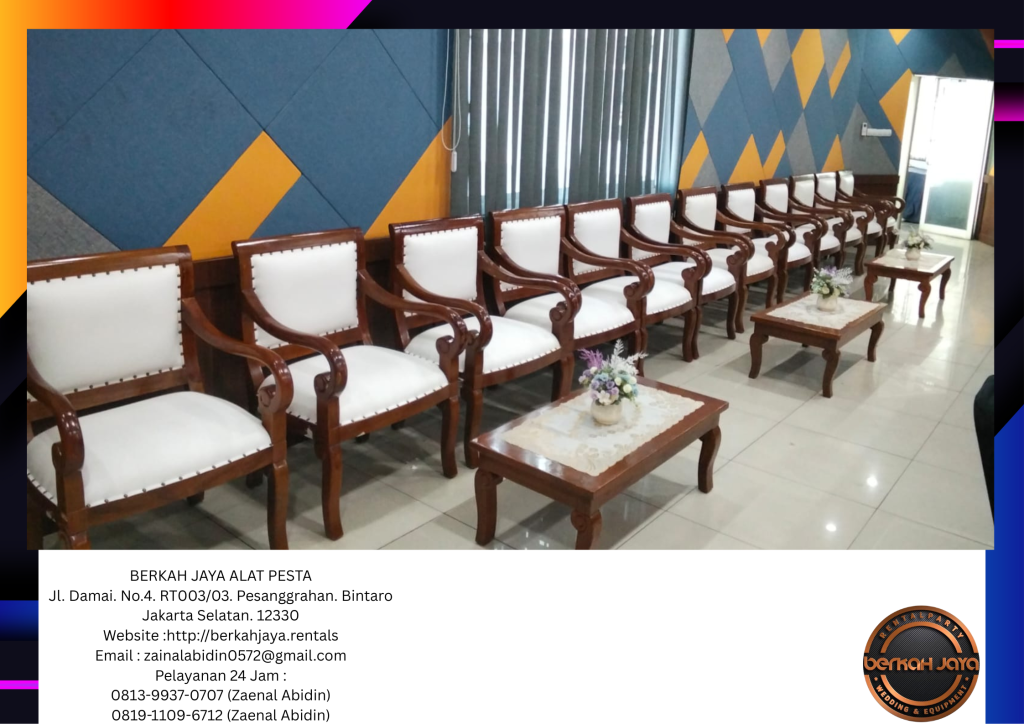Sewa Kursi Kayu VIP Type Arm Chairs Di Daerah Jakarta