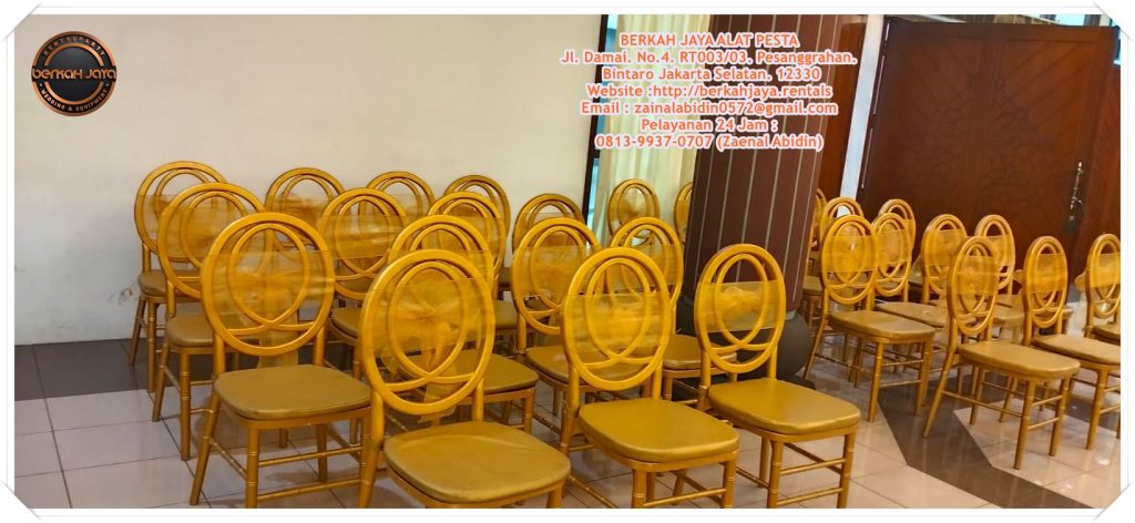 Jasa Rental Kursi Olivia VIP Gold Daerah Jakarta