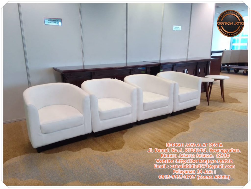 Jasa Rental Sofa Oval Putih VIP Di Jakarta Selatan Pelayanan Terbaik