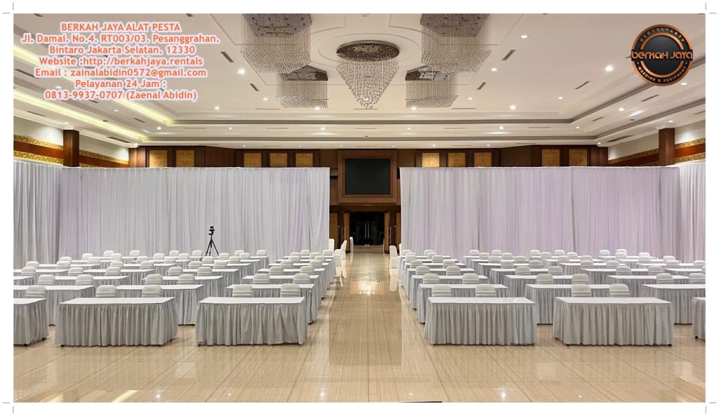 Jasa Sewa Kursi Dan Meja Kotak Cover Putih Di Jakarta